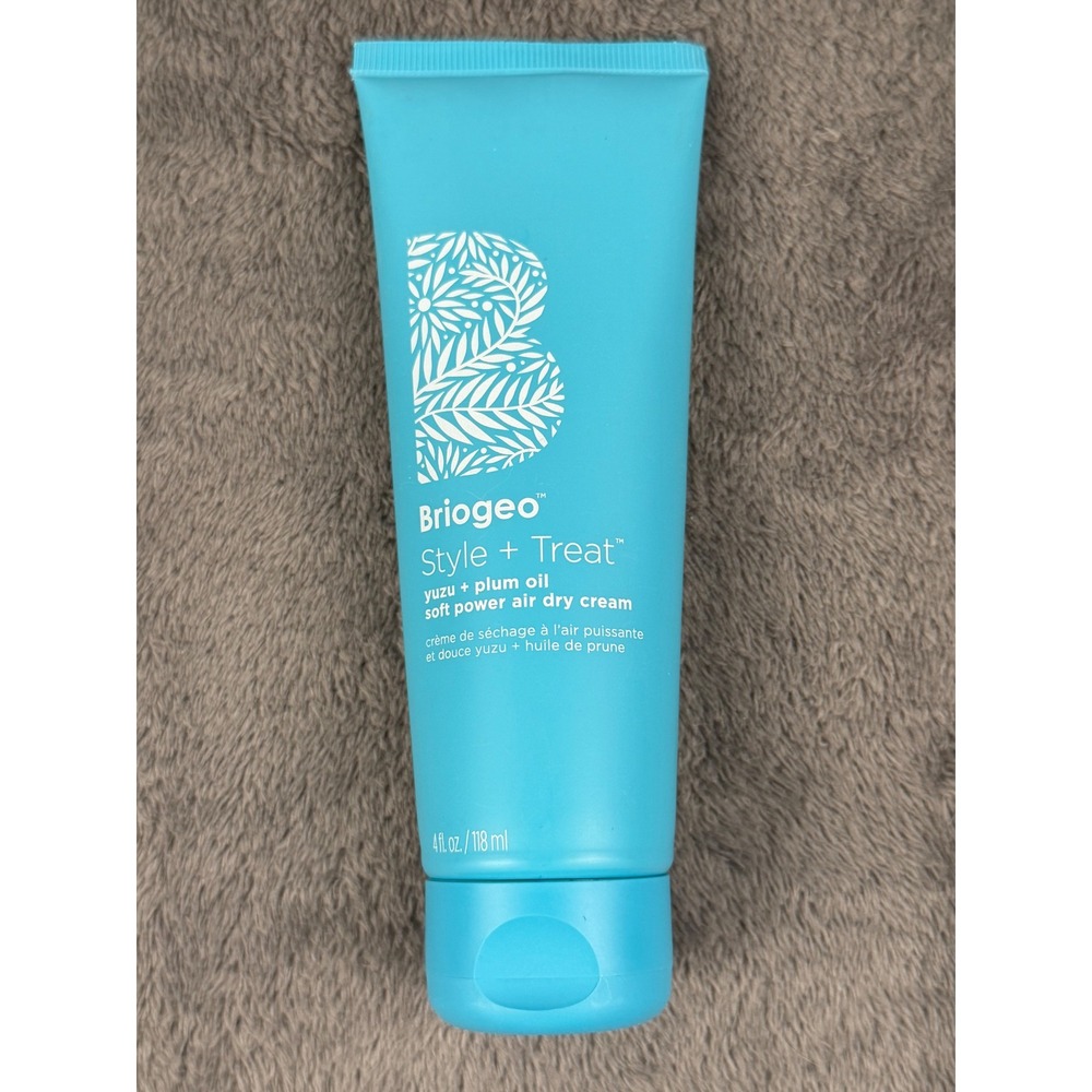Briogeo Style + Treat Air Dry Cream 4oz Blue Yuzu Plum Oil Soft Power NEW